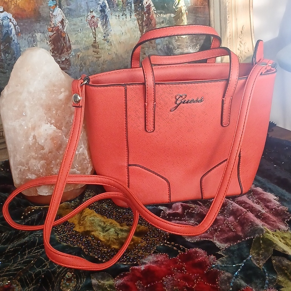 Guess Women's Coral Small Tote Mini Crossbody